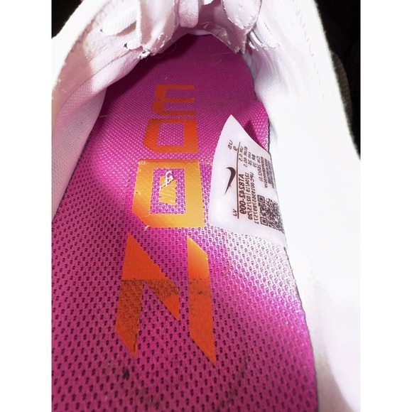 Nike Zoom Pegasus Turbo 2 Women's Running Shoes White, Pink, Orange Size 9 - Picture 10 of 13